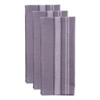 DII® Gray Chambray French Stripe Woven Dishtowel, 3ct.