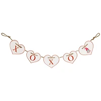 32" Valentine's Day Hearts "XOXO" Metal Banner