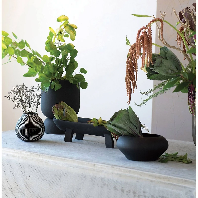 Hello Honey® 9" Black Mango Wood Bowl