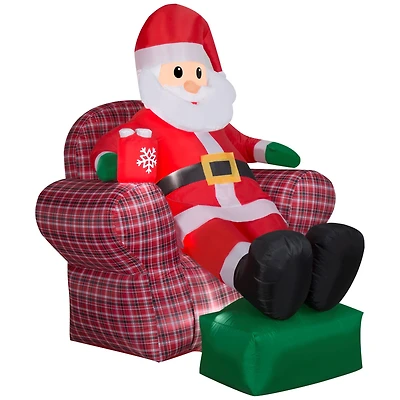 6ft. Airblown® Inflatable Santa in Recliner