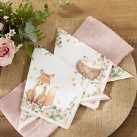 Kate Aspen® Pink Woodland Baby Napkins, 30ct.