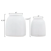 Hello Honey® White Terra Cotta Vase Set