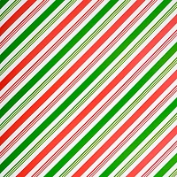 Red, White & Green Foil Stripes Premium Gift Wrap by Celebrate It™