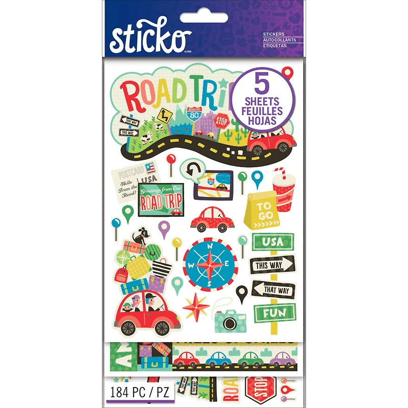 Sticko® Road Trip Flip Pack