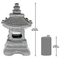 Design Toscano 13.5" Chengdu Pagoda Lantern Statue, 2ct.