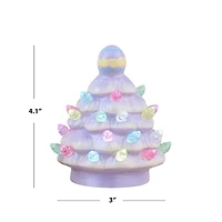 Mr. Cottontail 4" Ceramic Easter Trees Set