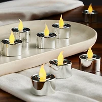 Silver LED Silver Tealight Candles, 24ct. by Ashland®