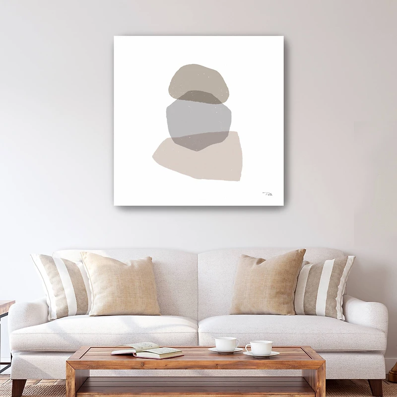 Pieces By Pieces Neutral II Canvas Giclee