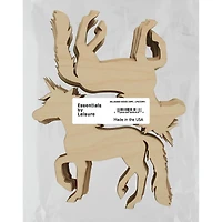 Essentials by Leisure Arts 24 Pack 6" x 4.75" Unicorn Flat Wood Shape