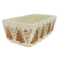 8" x 4.5" Gingerbread Tree Ceramic Baking Dish by Ashland®