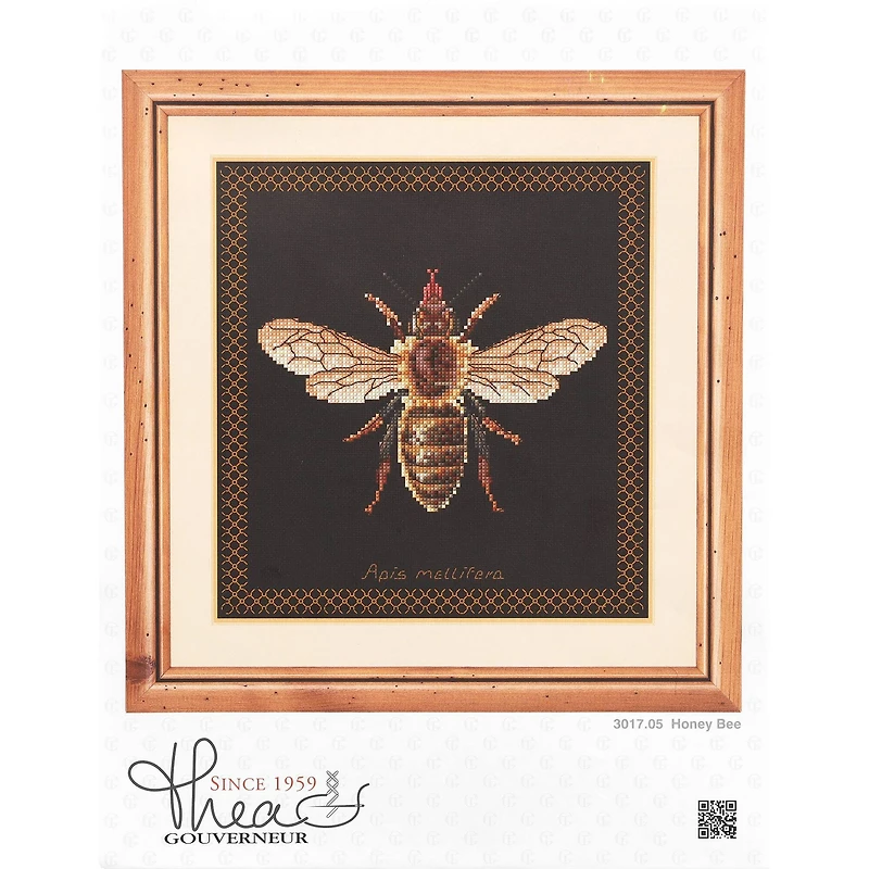 Thea Gouverneur Honey Bee Cross Stitch Kit