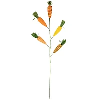 23.75" Striped Carrots Artificial Easter Spray