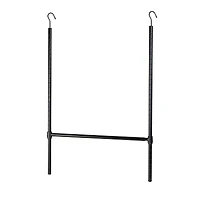 Honey Can Do Black Clothes Hanging Closet Rod