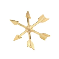 12" Gold Aluminum Glam Arrow Sculpture