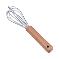 Mini Whisk with Wood Handle by Makery