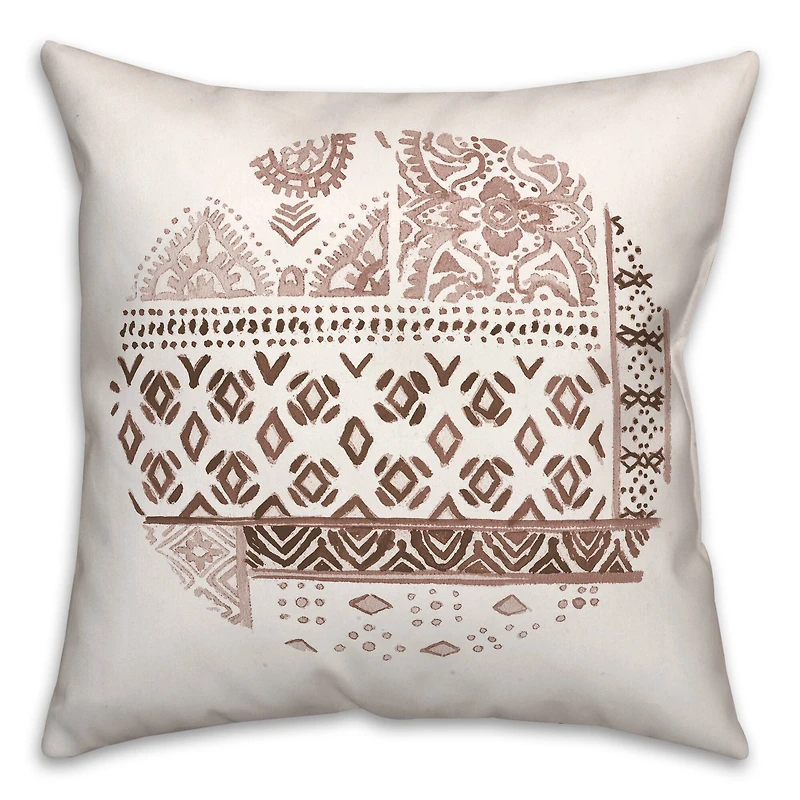 Circle Fall Pattern Throw Pillow