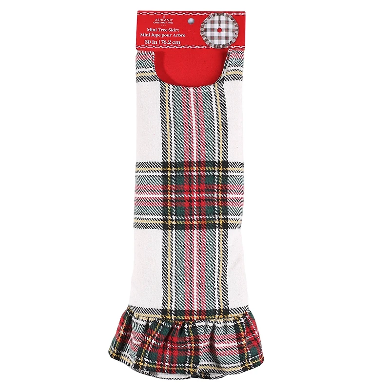 30" Plaid Mini Tree Skirt by Ashland®