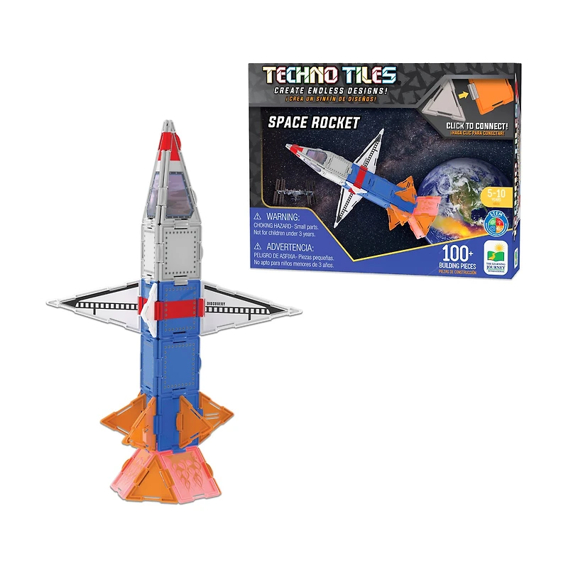 Techno Tiles - Space Rocket: 100+ Pcs