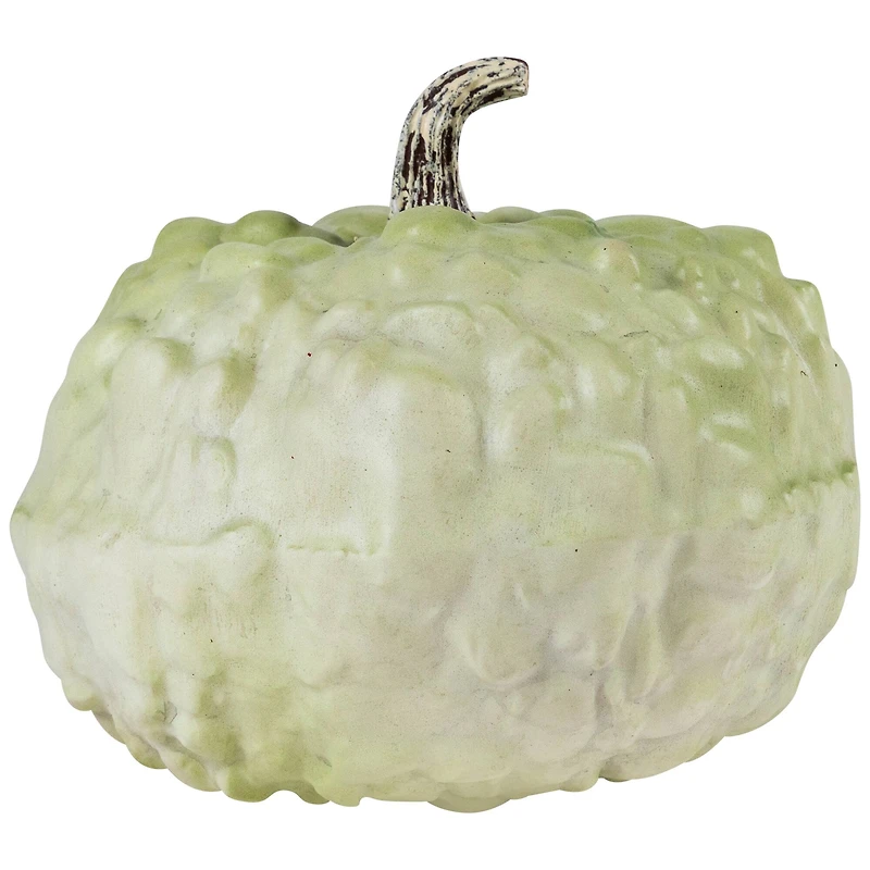 7.5" Green Textured Pumpkin Tabletop Décor
