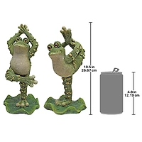 Design Toscano Boogie Down, Dancing Frog Statues Set
