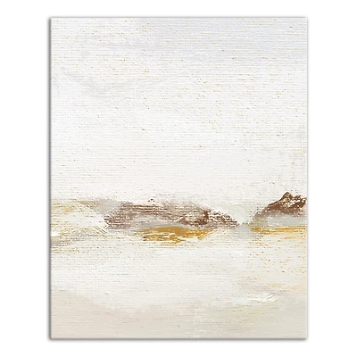 Warm Soft Waves 16" x 20" Canvas Wall Art