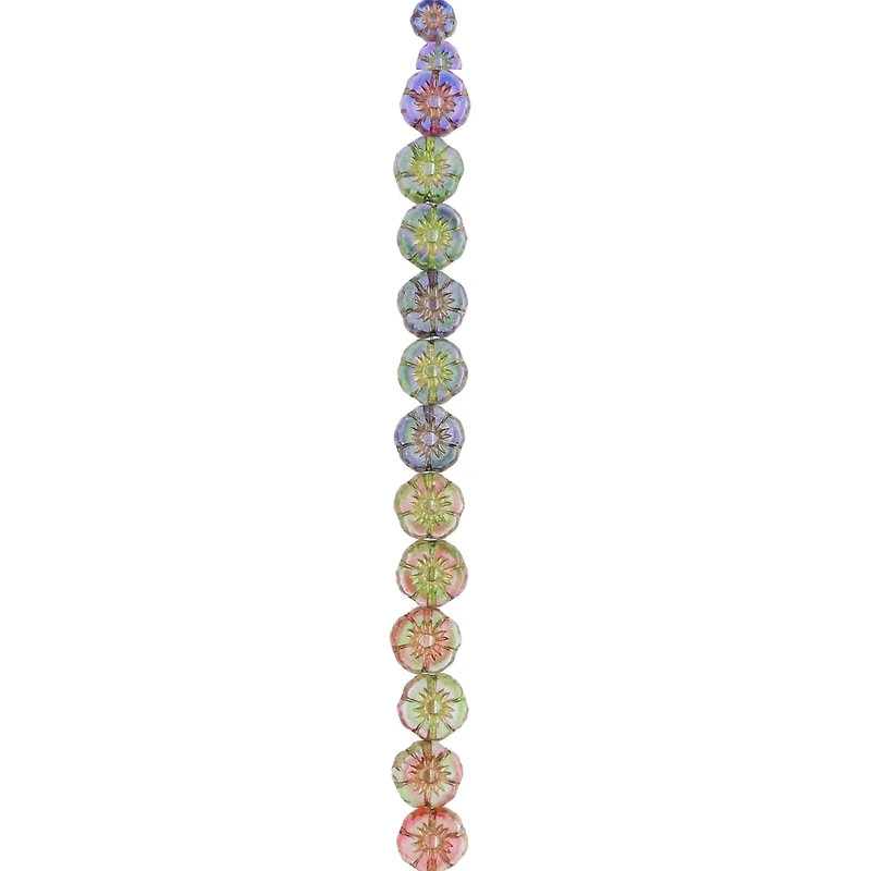 Sun Daisies Czech Glass Flower Beads, 8.6mm by Bead Landing™