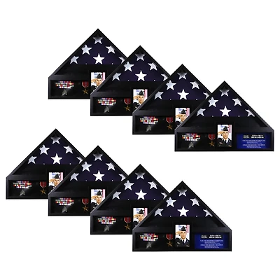 8 Pack: Deluxe Flag Case with Photo Display by Studio Décor®