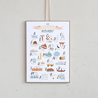 Hello Honey® Adventurer's Alphabet Canvas Framed Wall Décor