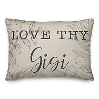 Love Thy Gigi Throw Pillow