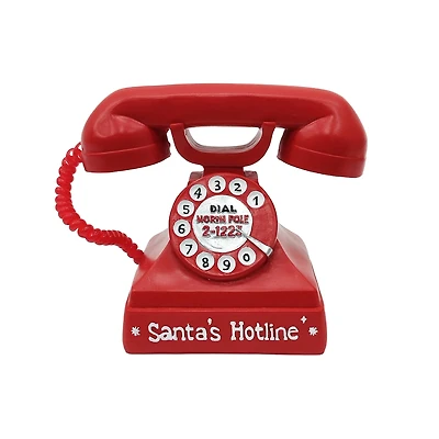 6.5" Red Santa's Hotline Phone Tabletop Décor by Ashland®