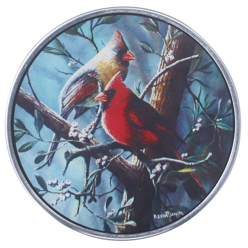 Design Toscano North America Cardinal Birds Art Glass