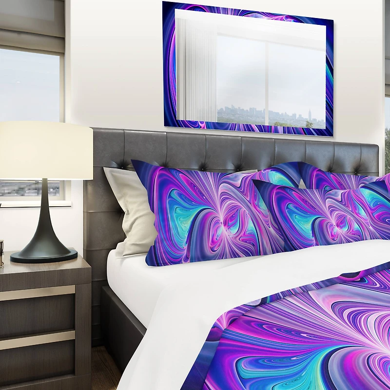 Designart 'Purple and Blue Wonder' Modern & Contemporary Bedding Set