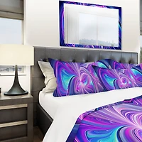 Designart 'Purple and Blue Wonder' Modern & Contemporary Bedding Set
