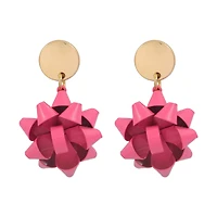 Pink Gift Bow Earrings by Celebrate It™