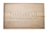 Thankful for this House 17" x 11" Maple Cutting Board