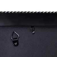 Home Black with Beaded Edge Wood Wall Frame by Studio Décor