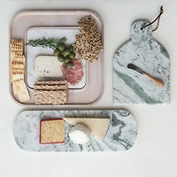Hello Honey 18" x 6" Green Marble Oval Cheese Board