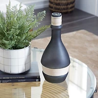 The Novogratz 16" Green Contemporary Glass Vase