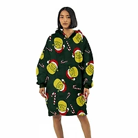 Santa Shrek Dark Green Oversized Hoodie