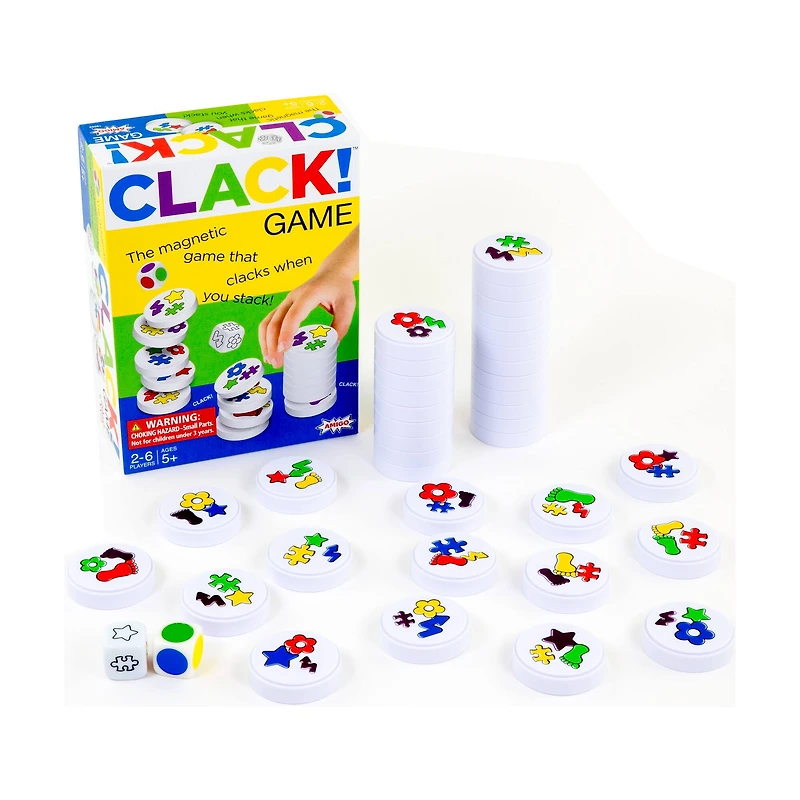 Clack!™ Magnetic Stacking Game