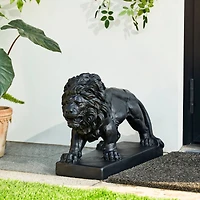 Glitzhome® 24.5" Walking Lion Garden Statue
