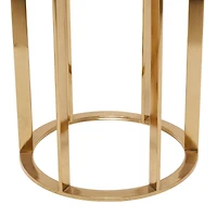 16" Gold Iron Contemporary Accent Table Set