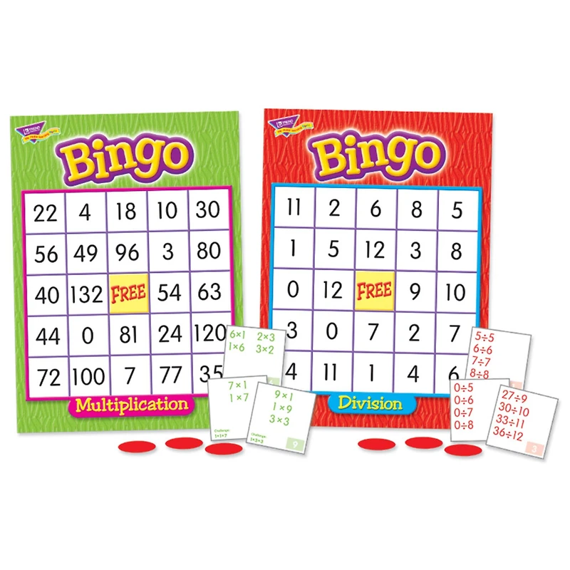 Trend Enterprises® Multiplication & Division Bingo Game