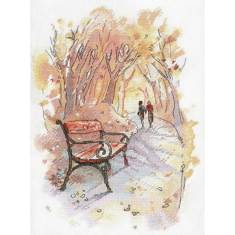 Mp Studia Autumn PromenadeCross Stitch Kit