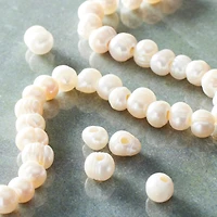 6 Pack: Ivory Large Hole Natural Pearl Nugget Beads by Bead Landing™