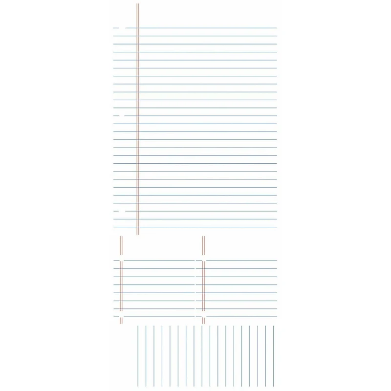 RoomMates Notebook Paper Dry Erase Peel & Stick Giant Decals