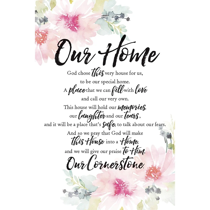 Woodland Grace Series Our Home Wood Plaque With Easel