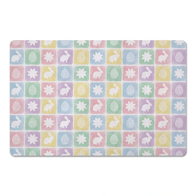 Easter Block Pattern 18" x 27" Floor Mat