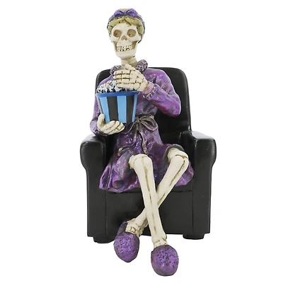 7" Skeleton at a Movie with Popcorn Tabletop Décor by Ashland®