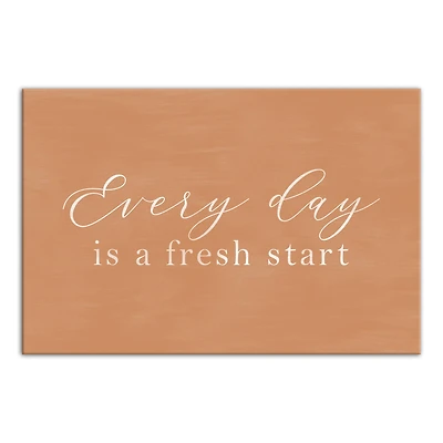 Fresh Start 18" x 12" Canvas Wall Art